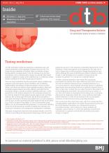 Drug and Therapeutics Bulletin: 52 (5)