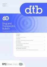 Drug and Therapeutics Bulletin: 63 (1)