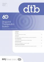 Drug and Therapeutics Bulletin: 63 (2)